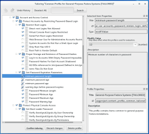 SCAP Workbench Tailoring